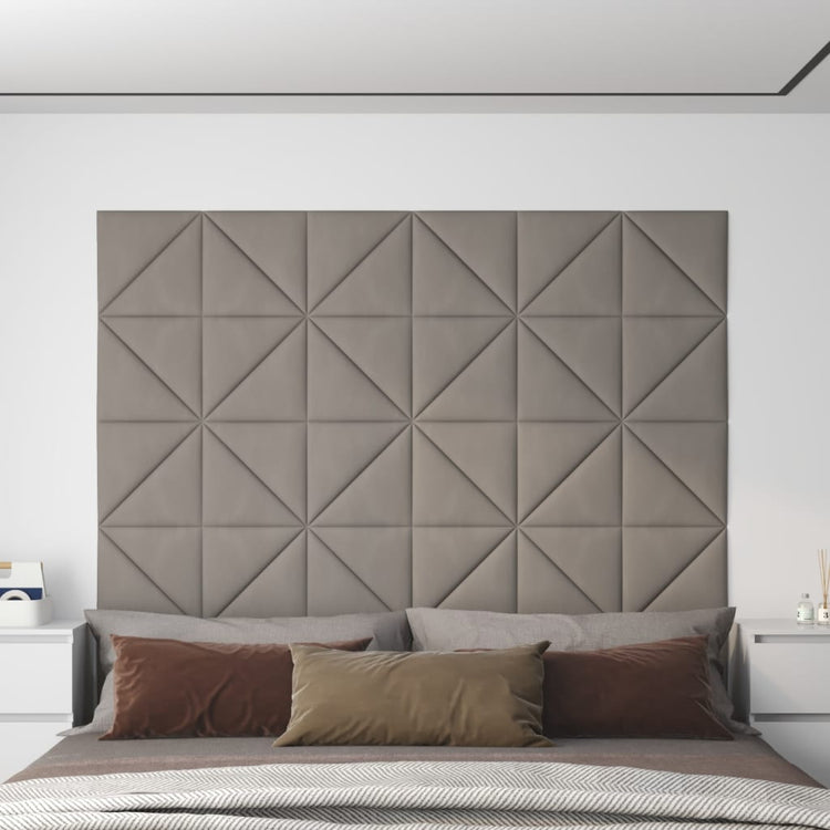 Panneaux muraux vidaxl 12 pcs 0,54 m² 30x30 cm en velours gris clair