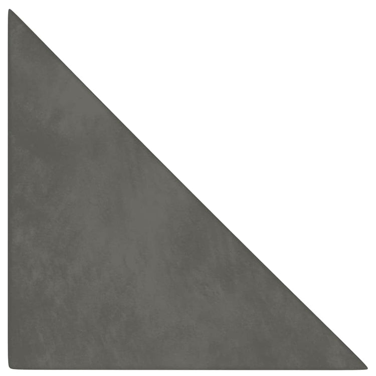 Panneaux muraux vidaxl 12 pcs 0,54 m² 30x30 cm en velours gris foncé
