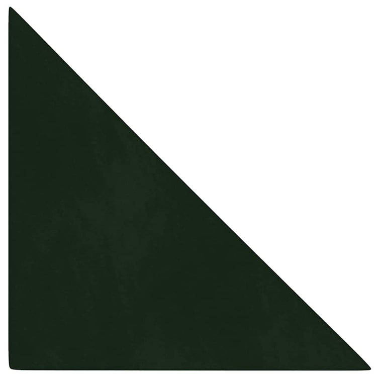 Panneaux muraux vidaxl 12 pcs 0,54 m² 30x30 cm Velvet vert foncé