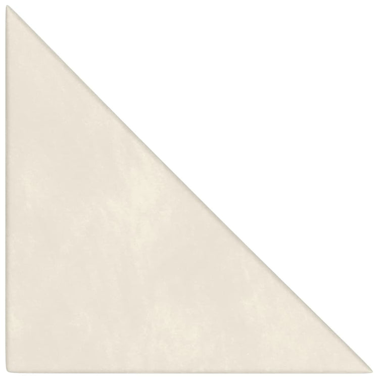 Panneaux muraux Vidaxl 12 PCS 0,54 m² 30x30 cm Crème en velours -colore