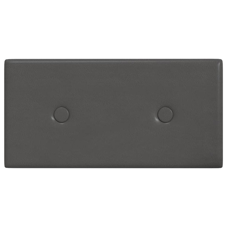 Panneaux muraux vidaxl 12 pcs 0,54 m² 30x15 cm en cuir artificiel gris