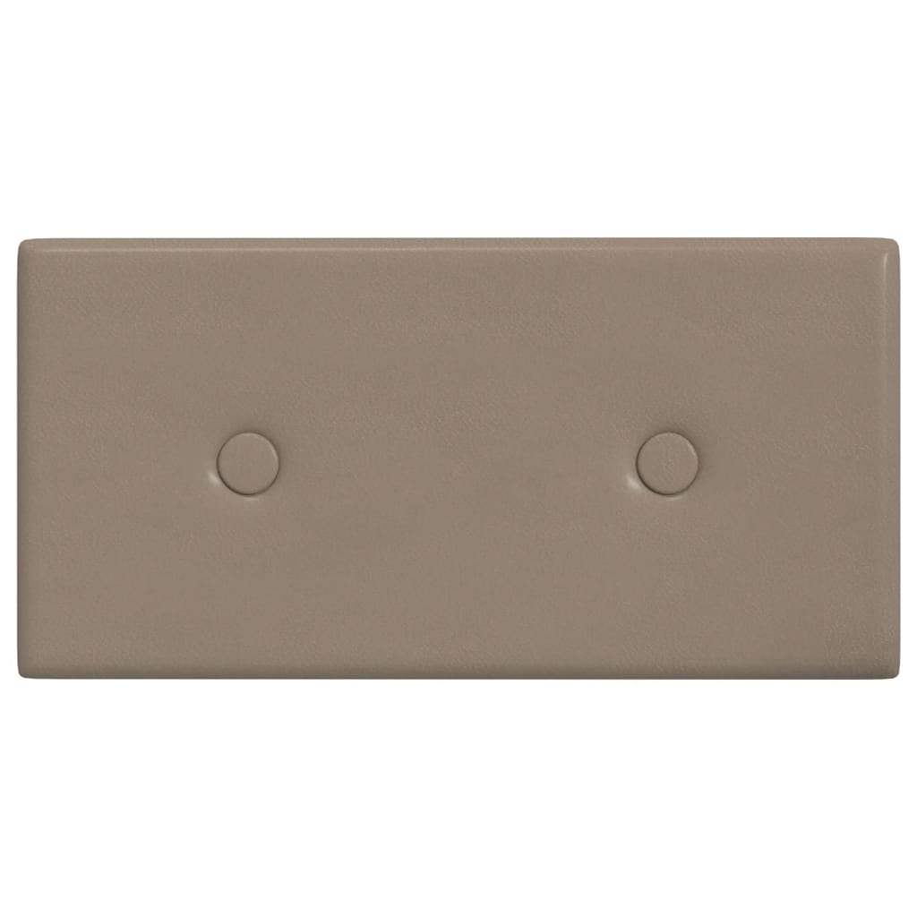 Panneaux muraux vidaxl 12 pcs 0,54 m² 30x15 cm en cuir art cappuccinocolide