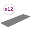 Panneaux muraux Vidaxl 12 st 3,24 m² 90x30 cm en cuir artificiel gris