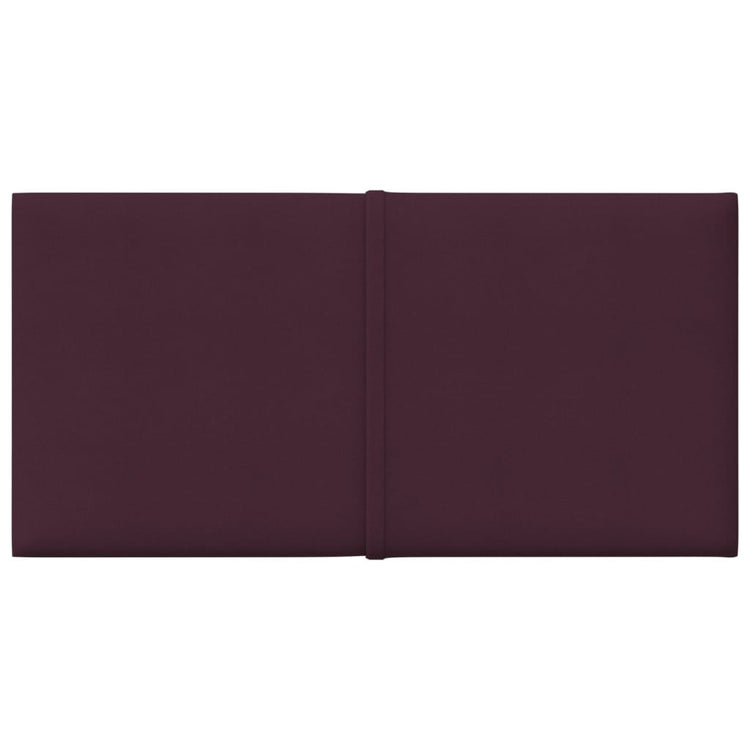 Panneaux muraux vidaxl 12 pcs 0,54 m² 30x15 cm tissu violet
