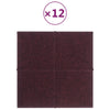 Panneaux muraux vidaxl 12 st 1,08 m² 30x30 cm tissu violet