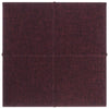 Panneaux muraux vidaxl 12 st 1,08 m² 30x30 cm tissu violet