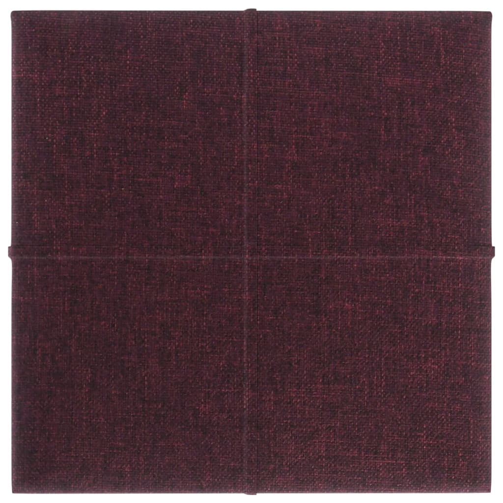 Panneaux muraux vidaxl 12 st 1,08 m² 30x30 cm tissu violet