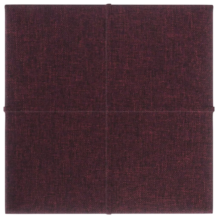 Panneaux muraux vidaxl 12 st 1,08 m² 30x30 cm tissu violet