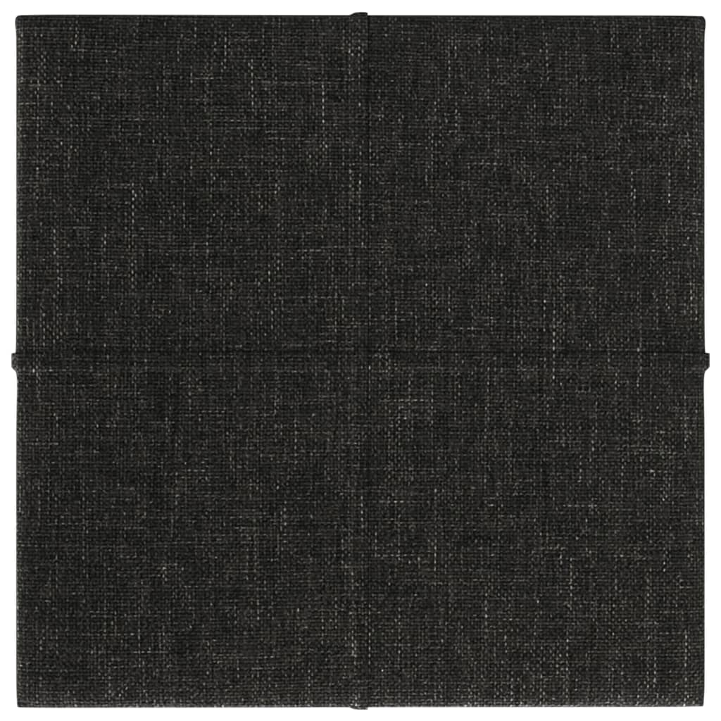 Panneaux muraux vidaxl 12 st 1,08 m² 30x30 cm tissu noir