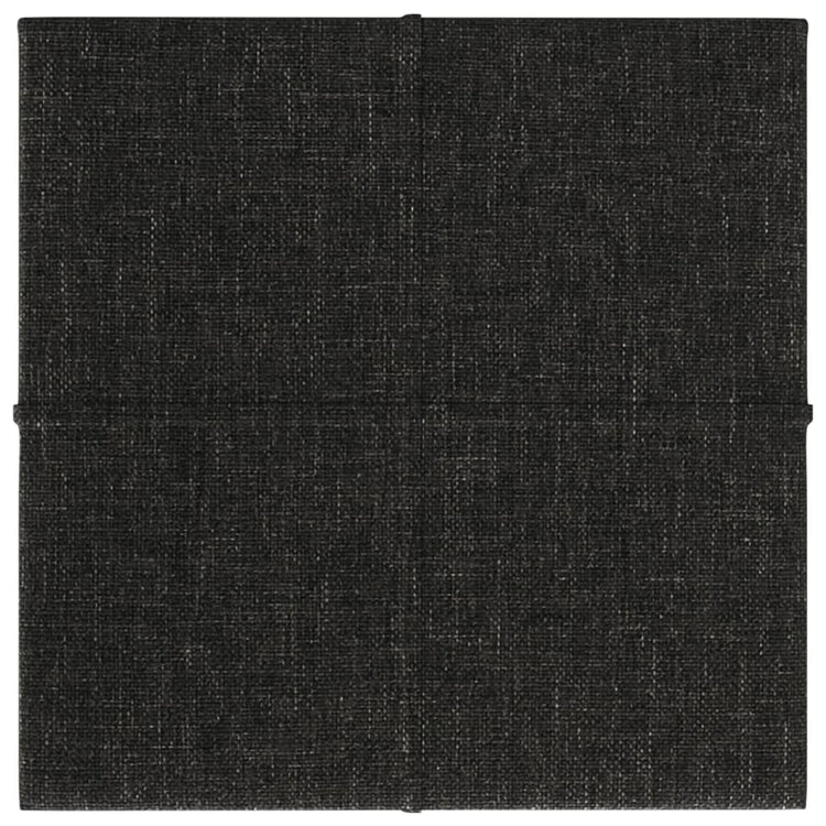Panneaux muraux vidaxl 12 st 1,08 m² 30x30 cm tissu noir