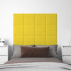 Panneaux muraux Vidaxl 12 ST 1,08 m² 30x30 cm Tissu jaune clair