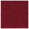 Panneaux muraux vidaxl 12 st 1,08 m² 30x30 cm Velvet Wine rouge