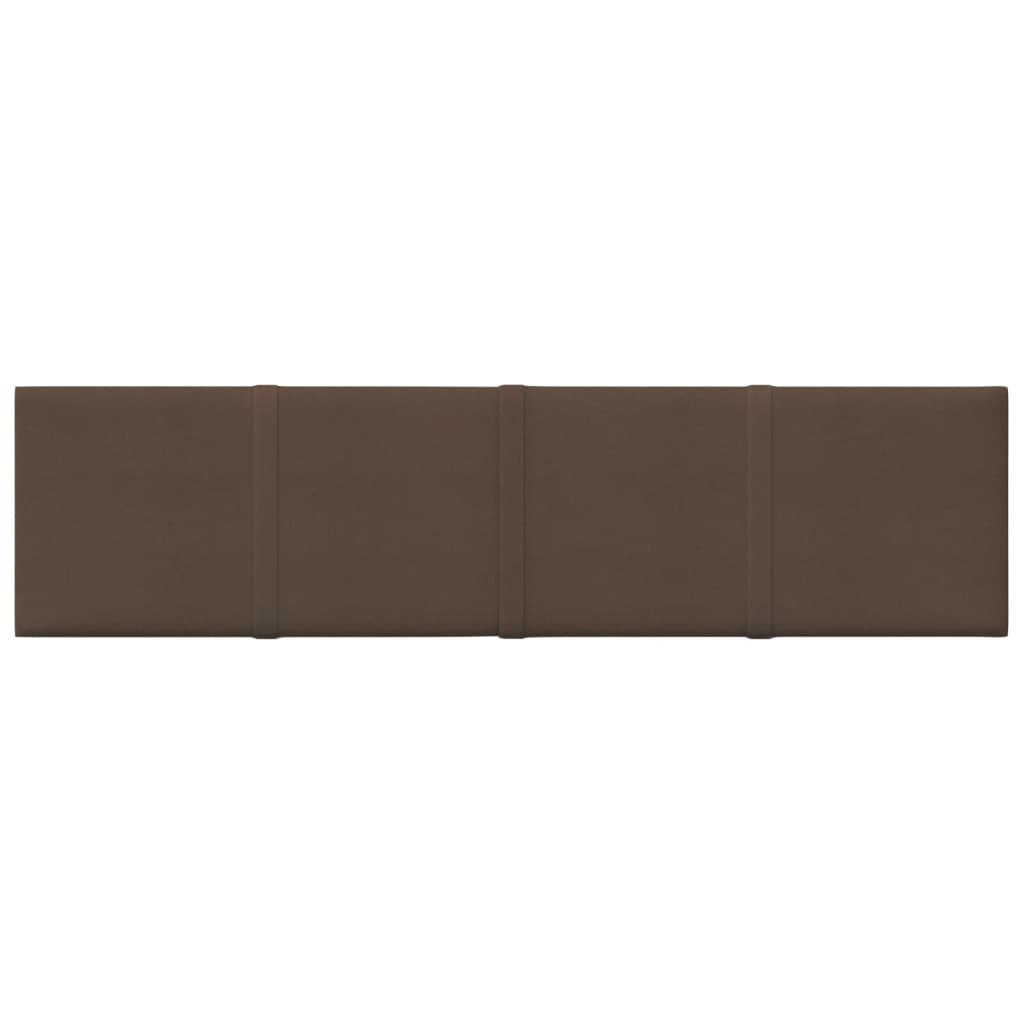 Panneaux muraux vidaxl 12 st 1,08 m² 60x15 cm de tissu marron