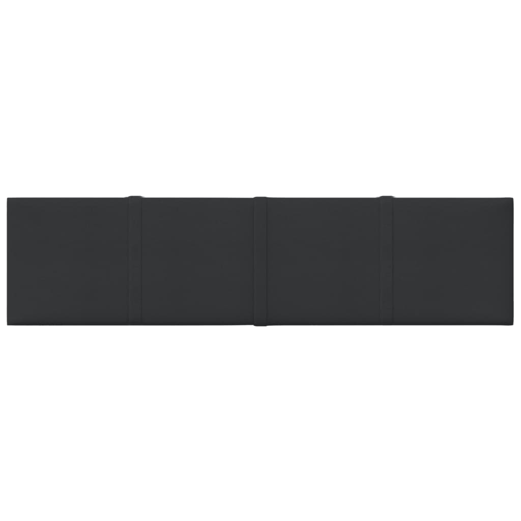 Panneaux muraux vidaxl 12 st 1,08 m² 60x15 cm tissu noir