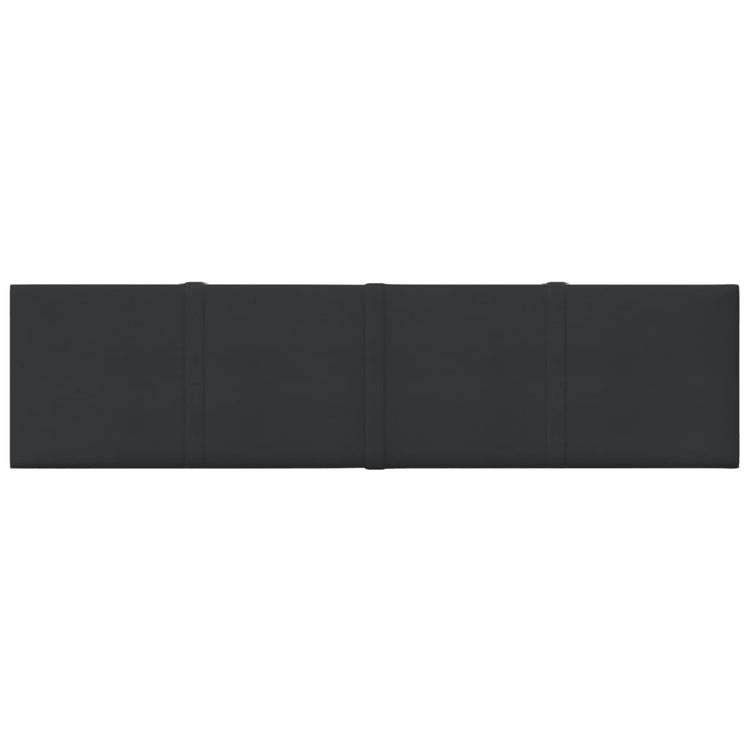 Panneaux muraux vidaxl 12 st 1,08 m² 60x15 cm tissu noir
