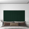 Panneaux muraux vidaxl 12 st 1,08 m² 60x15 cm en velours vert foncé