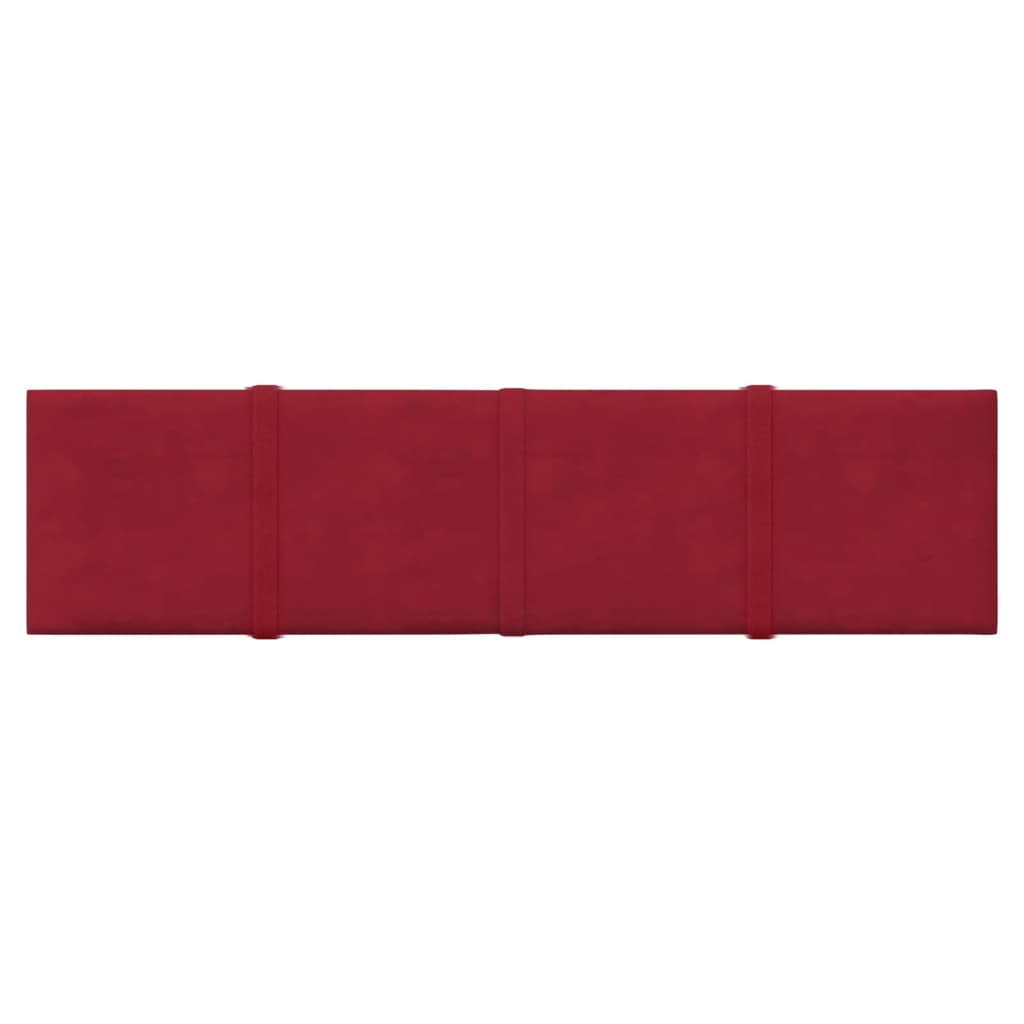 Panneaux muraux Vidaxl 12 ST 1,08 m² 60x15 cm Velvet Wine rouge