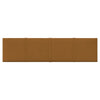 Panneaux muraux vidaxl 12 st 1,08 m² 60x15 cm en velours marron