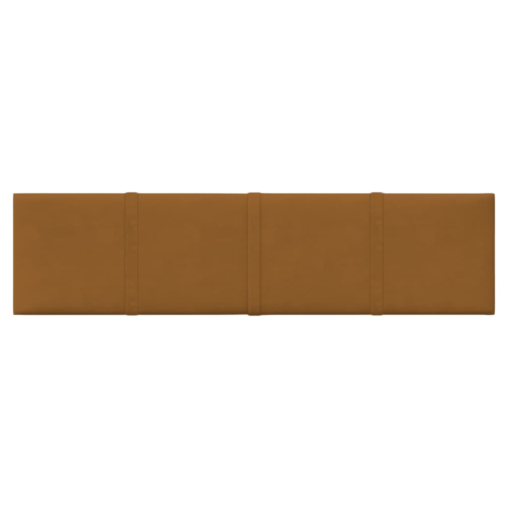 Panneaux muraux vidaxl 12 st 1,08 m² 60x15 cm en velours marron