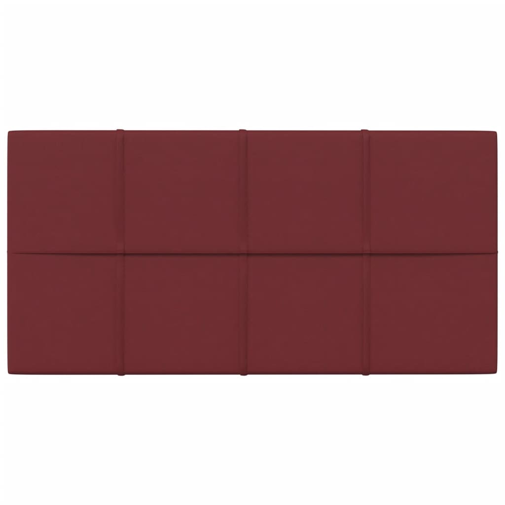 Panneaux muraux vidaxl 12 st 2,16 m² 60x30 cm de tissu rouge