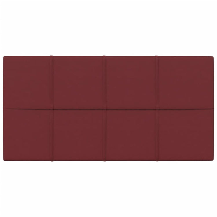 Panneaux muraux vidaxl 12 st 2,16 m² 60x30 cm de tissu rouge
