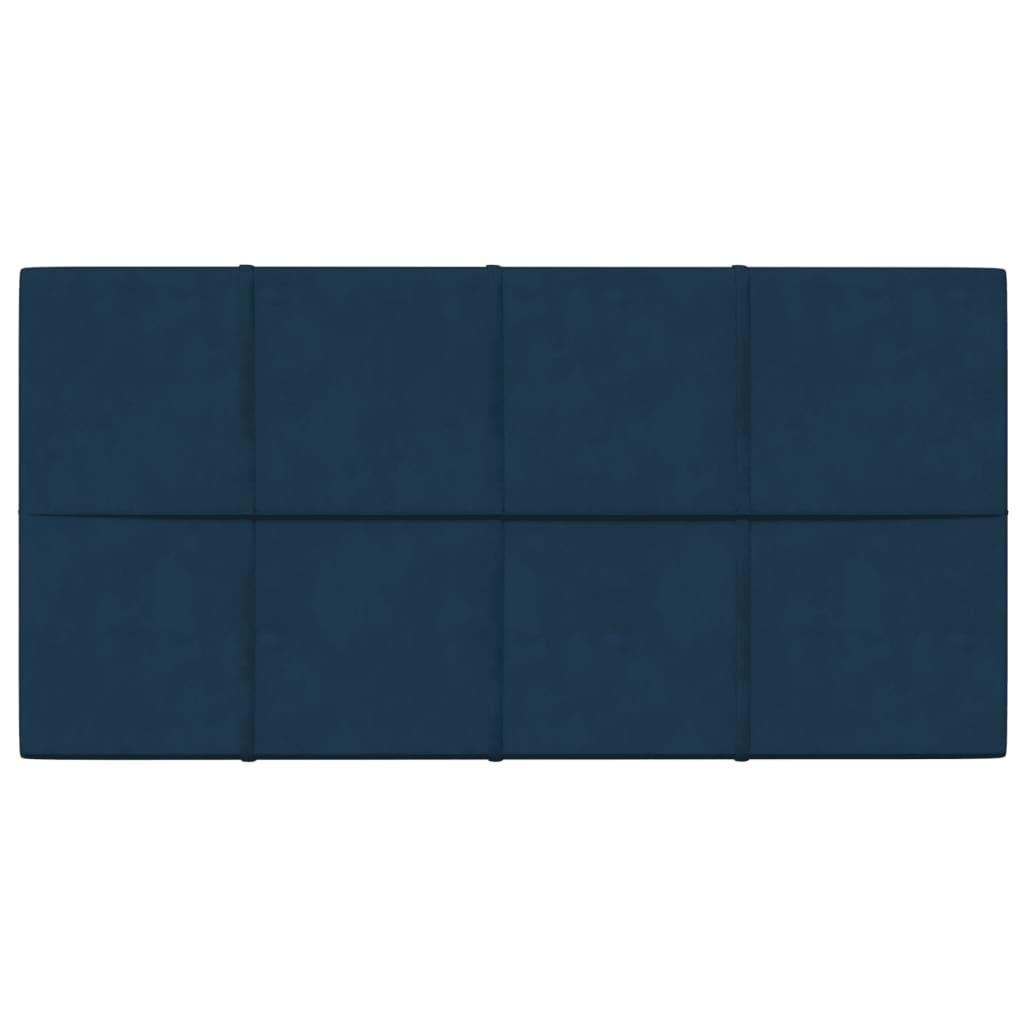 Panneaux muraux vidaxl 12 st 2,16 m² 60x30 cm en velours bleu