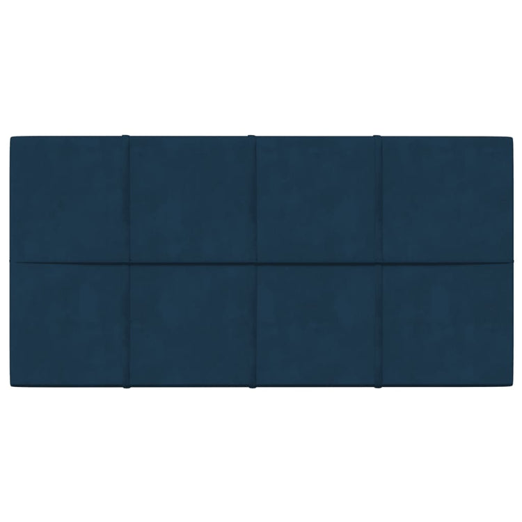 Panneaux muraux vidaxl 12 st 2,16 m² 60x30 cm en velours bleu