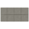 Panneaux muraux vidaxl 12 st 2,16 m² 60x30 cm en velours gris clair