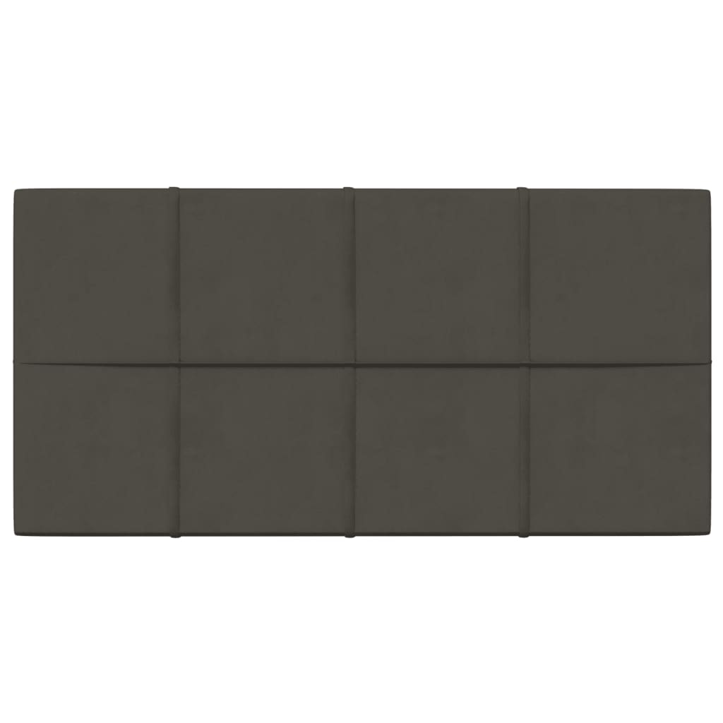 Panneaux muraux Vidaxl 12 st 2,16 m² 60x30 cm en velours gris foncé
