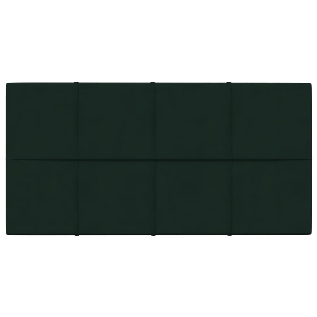 Panneaux muraux Vidaxl 12 ST 2,16 m² 60x30 cm Velvet vert foncé