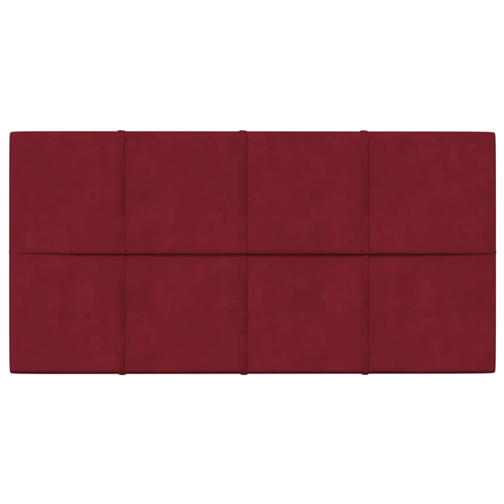 Panneaux muraux Vidaxl 12 ST 2,16 M² 60x30 cm VELVET VEL RED