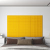 Panneaux muraux vidaxl 12 st 2,16 m² 60x30 cm en velours jaune