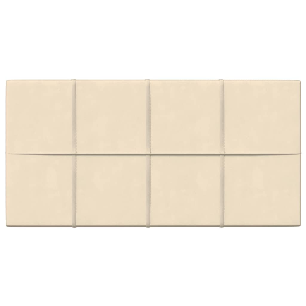 Panneaux muraux Vidaxl 12 ST 2,16 M² 60x30 cm Crème en velours -colore