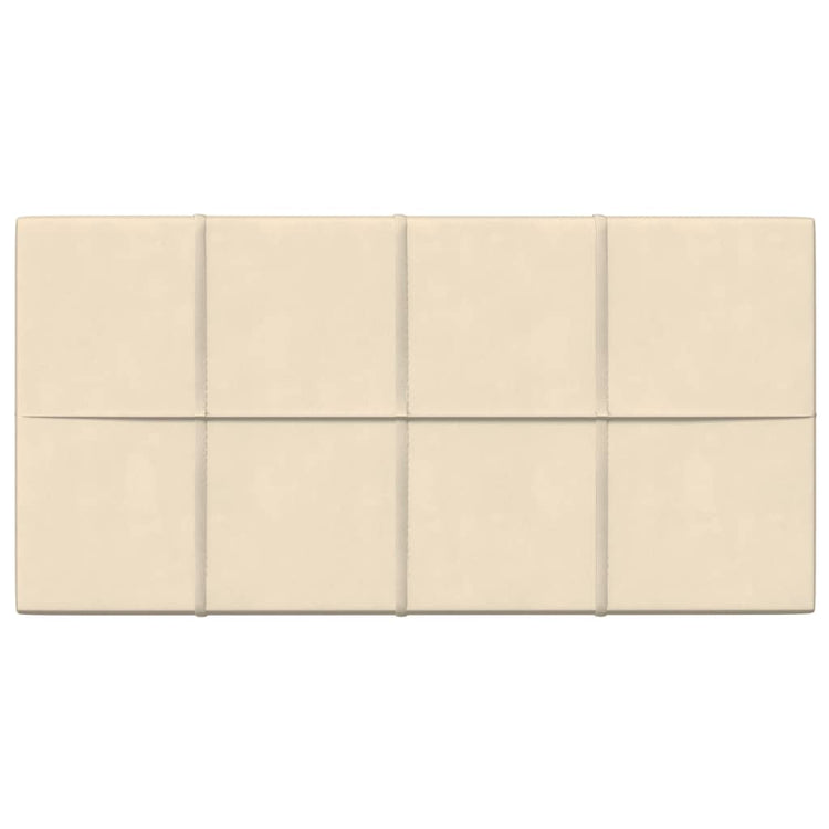 Panneaux muraux Vidaxl 12 ST 2,16 M² 60x30 cm Crème en velours -colore
