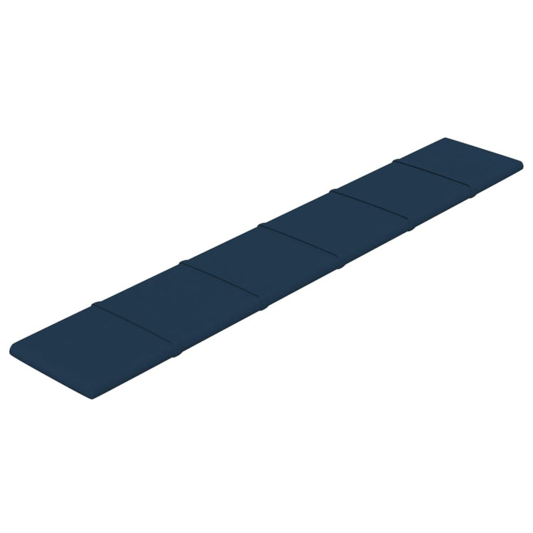 Panneaux muraux vidaxl 12 st 1,62 m² 90x15 cm en velours bleu