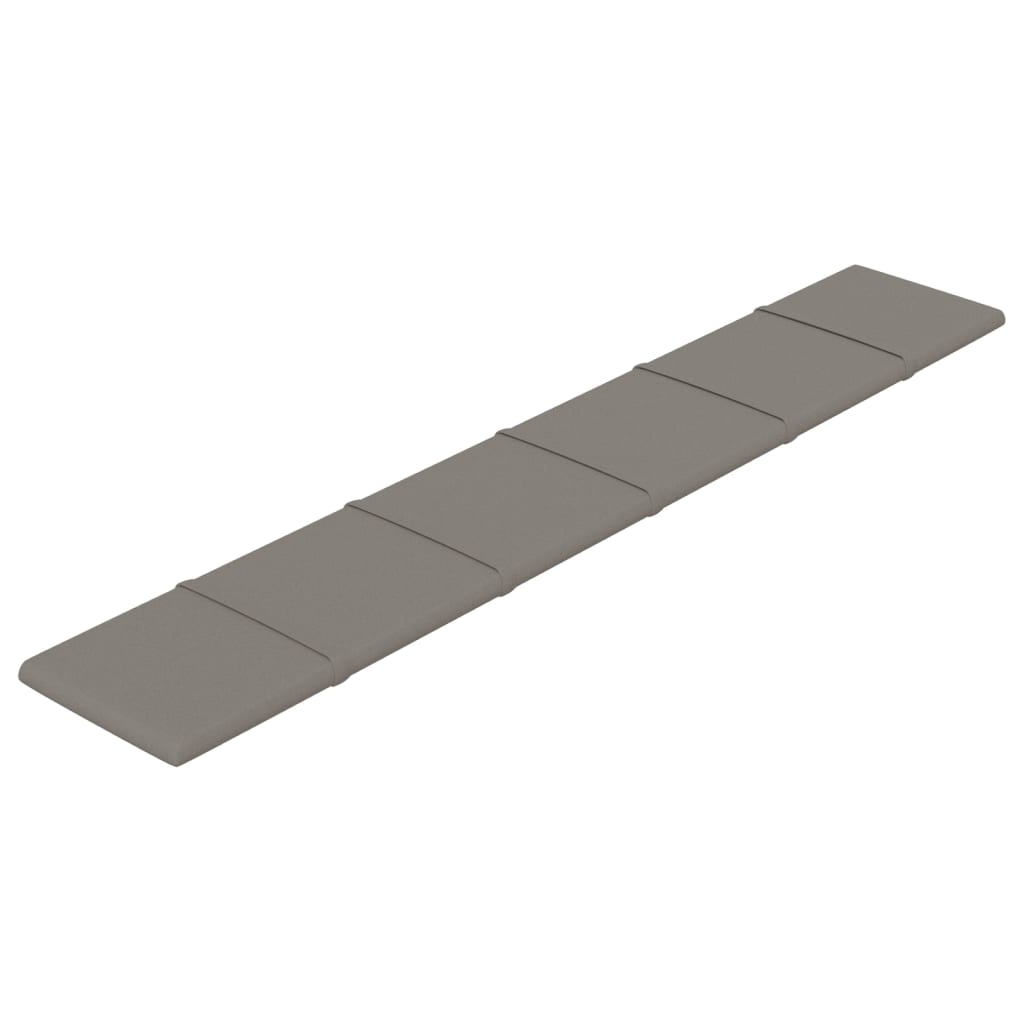 Panneaux muraux vidaxl 12 st 1,62 m² 90x15 cm en velours gris clair