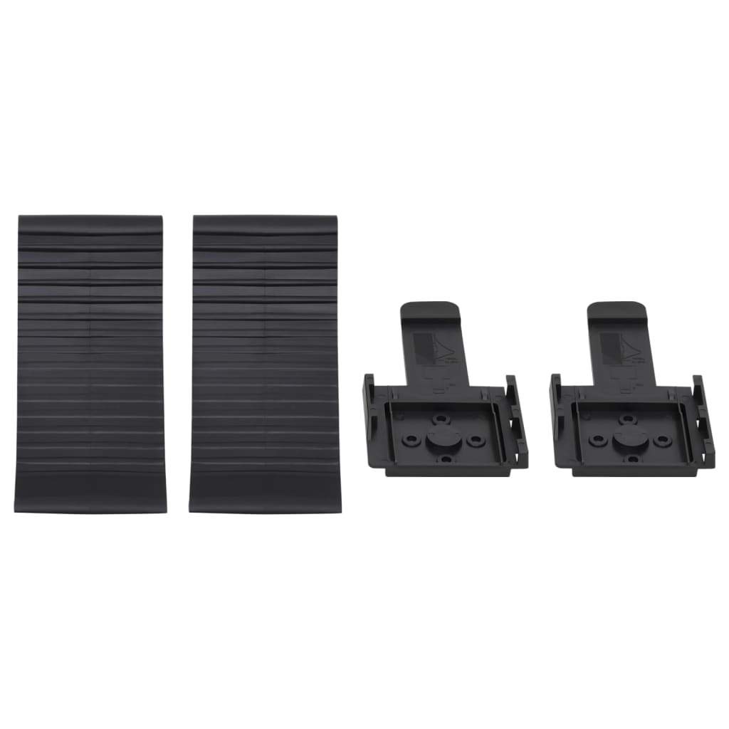 Blocs de roue vidaxl 2 ST 25x10x11,5 cm Plastique