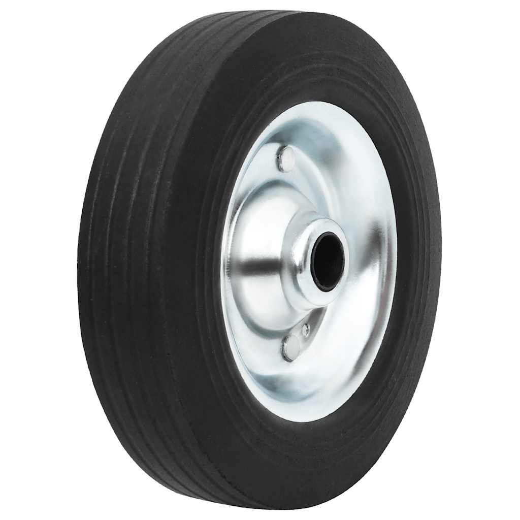 Roue vidaxl pour le volant Ø20x5 cm en caoutchouc solide et acier