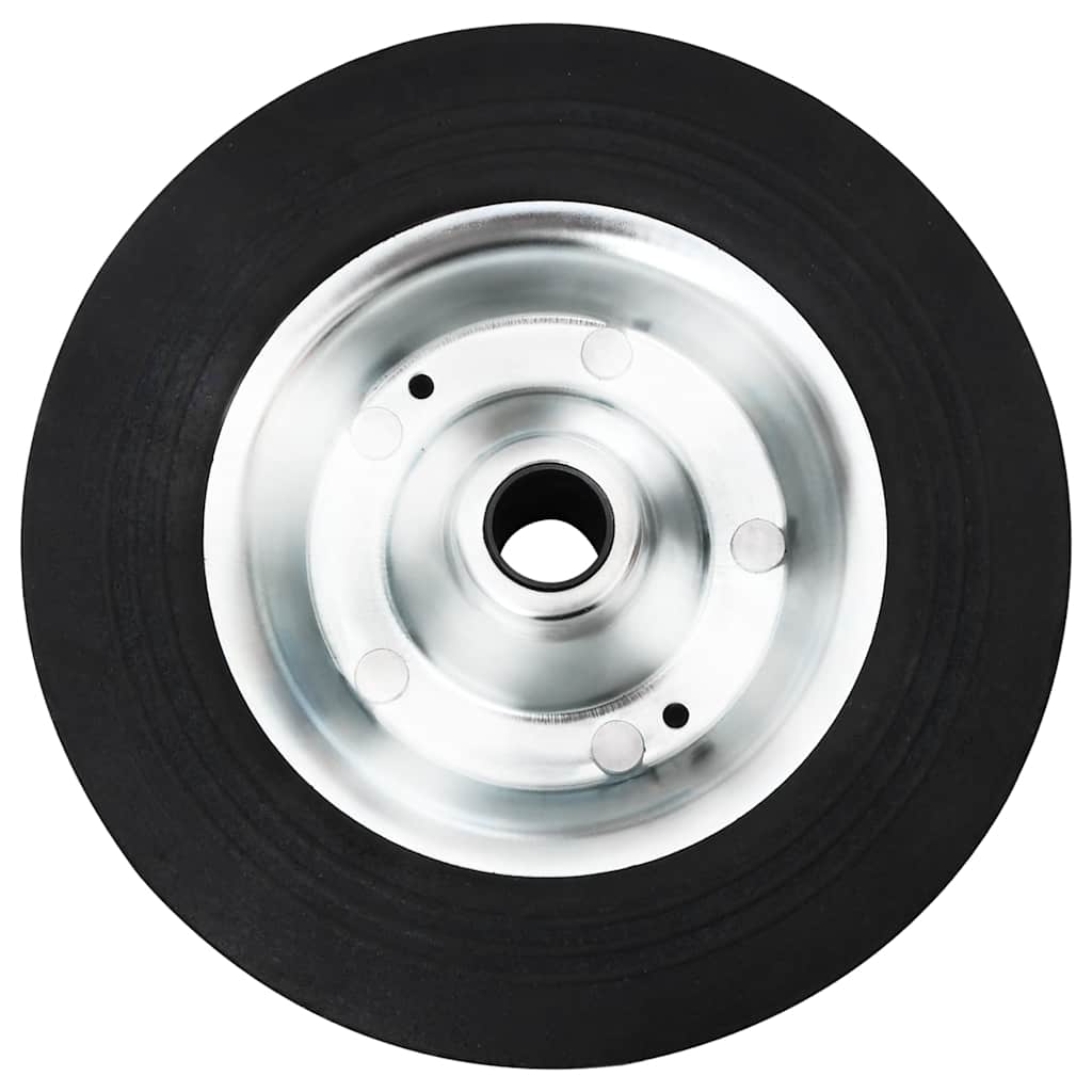 Roue vidaxl pour le volant Ø20x5 cm en caoutchouc solide et acier