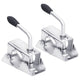 Croids de roue à nez vidaxl 2 pcs 13,5x6,5x14 cm en acier galvanisé