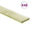 Cartes de Terra Vidaxl 48 PCS 6,96 m² 1 m de pin massif en bois