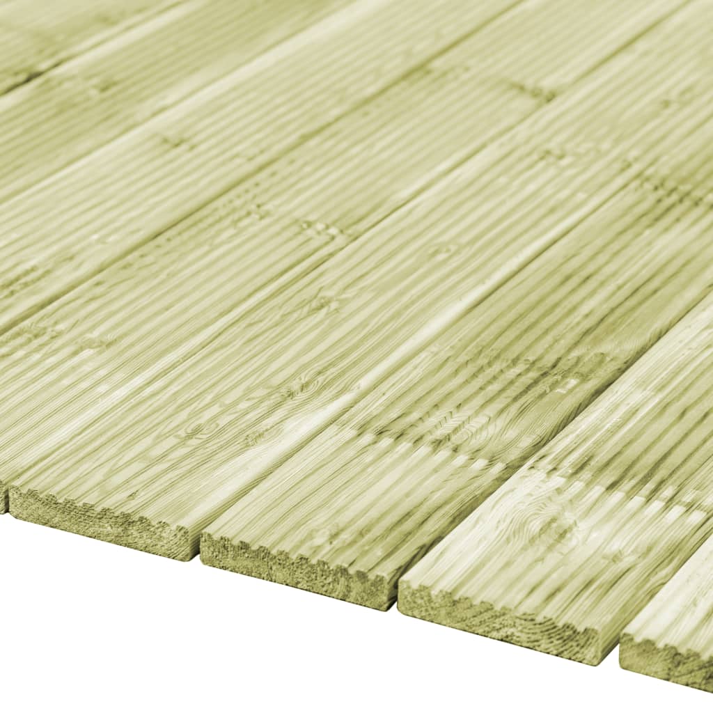 Cartes de Terra Vidaxl 48 PCS 6,96 m² 1 m de pin massif en bois