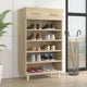 Vidaxx meuble à chaussures 60x35x105 cm en dérivé du bois couleur chêne sonoma