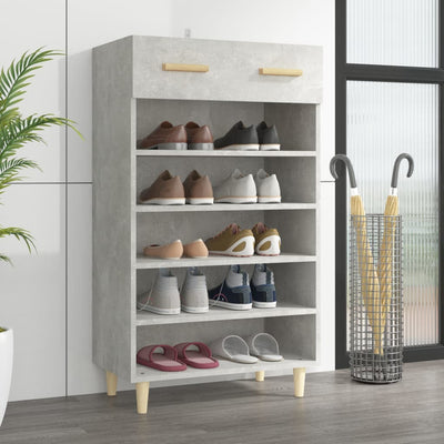 Armoire à chaussures Vidaxl 60x35x105 cm Prix en béton en bois édité