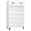 Armoire à chaussures Vidaxl 60x35x105 cm Bois de bois de propriété