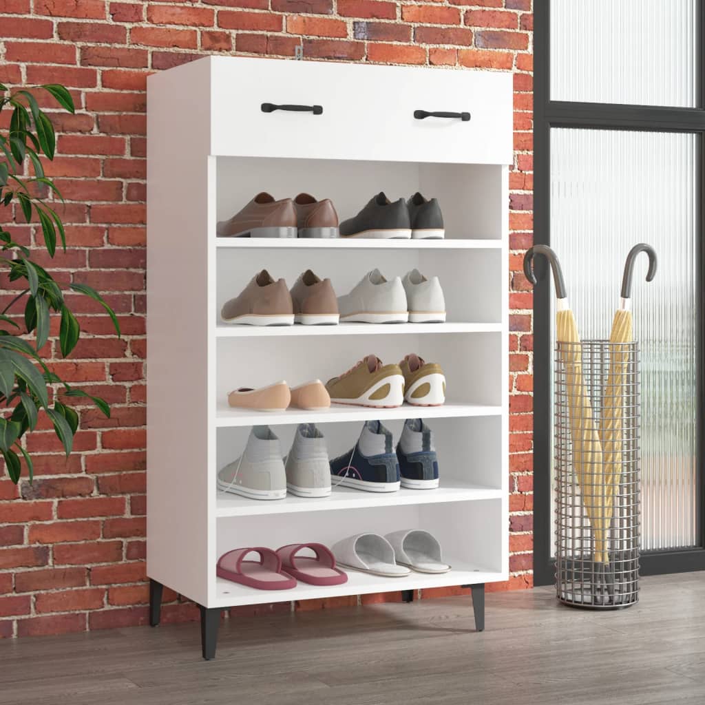 Armoire à chaussures Vidaxl 60x35x105 cm Bois de bois de propriété