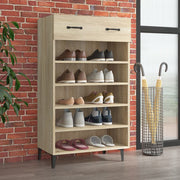 Armoire à chaussures Vidaxl 60x35x105 cm en bois de bois de chêne sonoma coloré - afbeelding 1