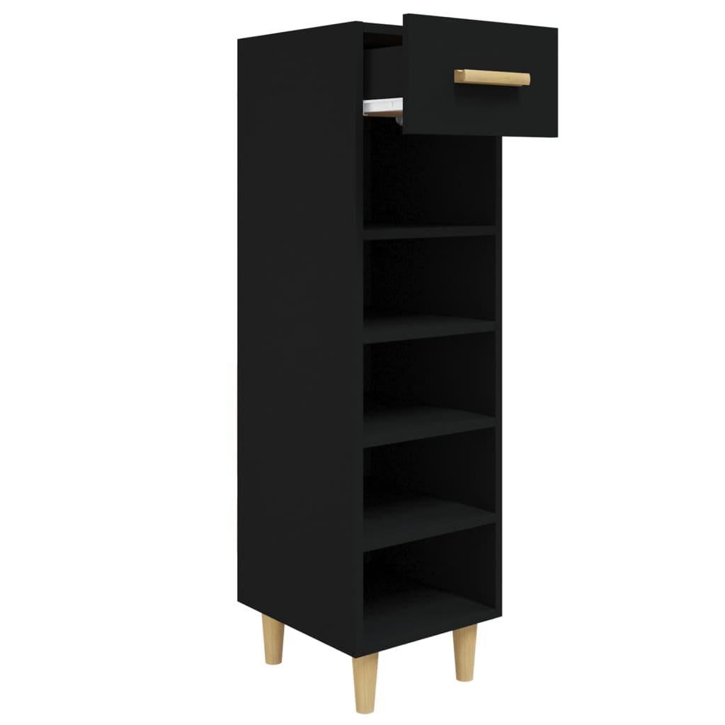 Armoire à chaussures Vidaxl 30x35x105 cm Bois de bois de propriété