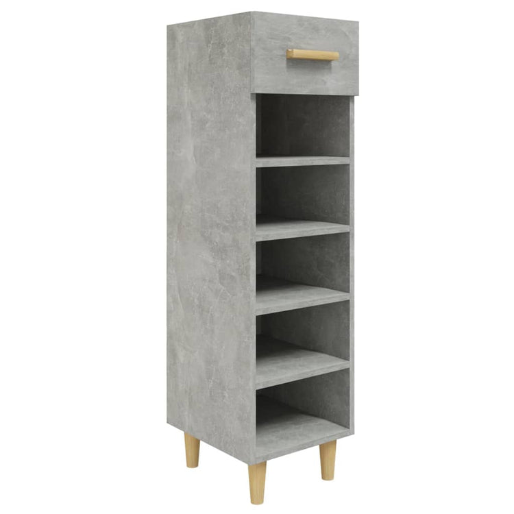 Armoire à chaussures Vidaxl 30x35x105 cm Prix en béton en bois édité