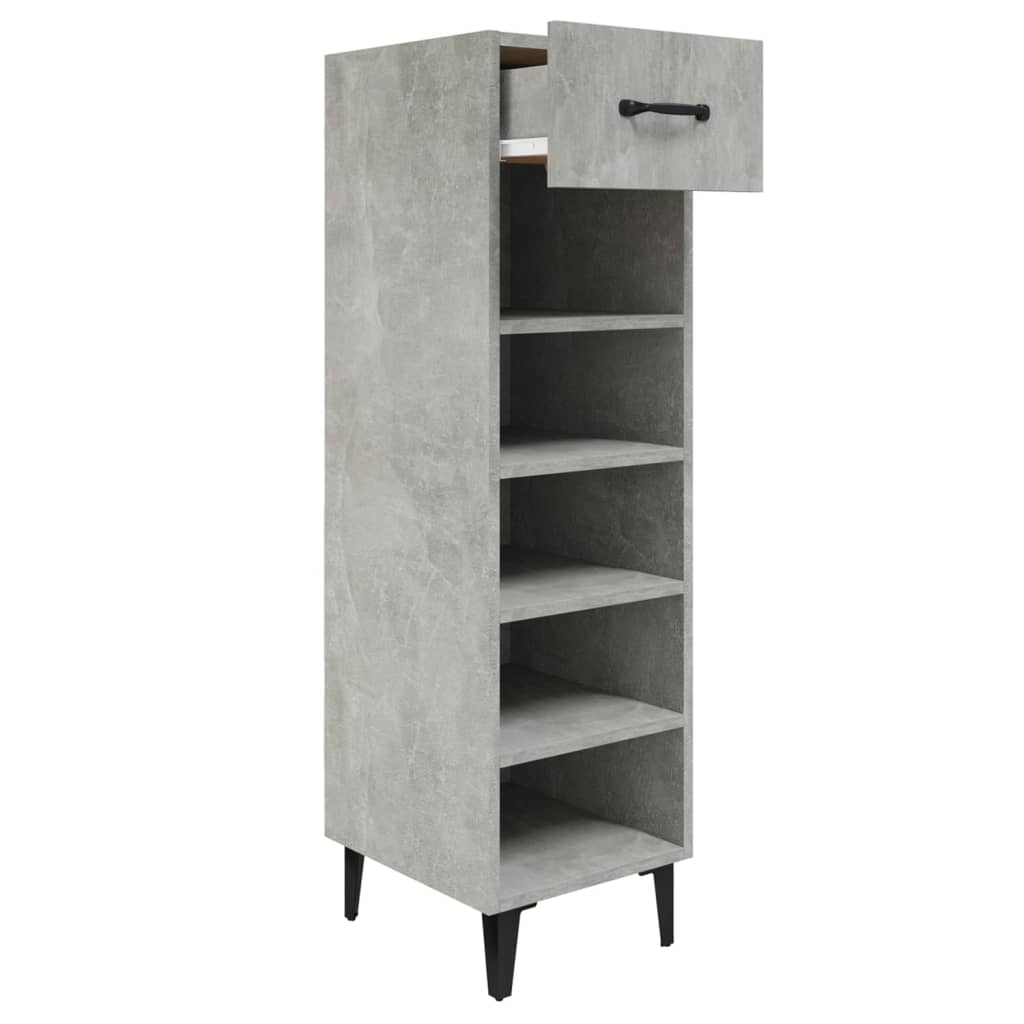 Armoire à chaussures Vidaxl 30x35x105 cm Prix en béton en bois édité